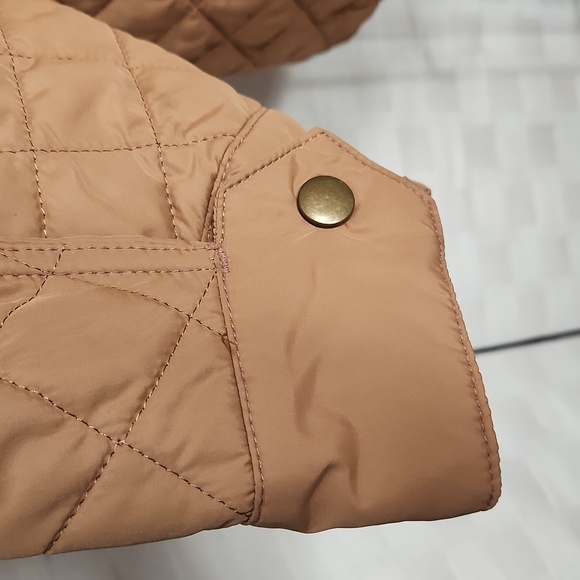 Lands' End Camel Colored Quilted Mid-Length Jacket - Size 3X - Picture 9 of 15